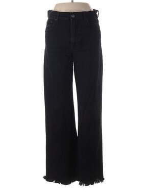 Reformation Emma High Rise Wide Leg Jeans Black Size 28